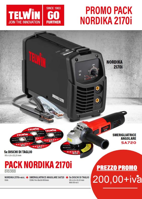 Promo saldatrice Telwin Nordika